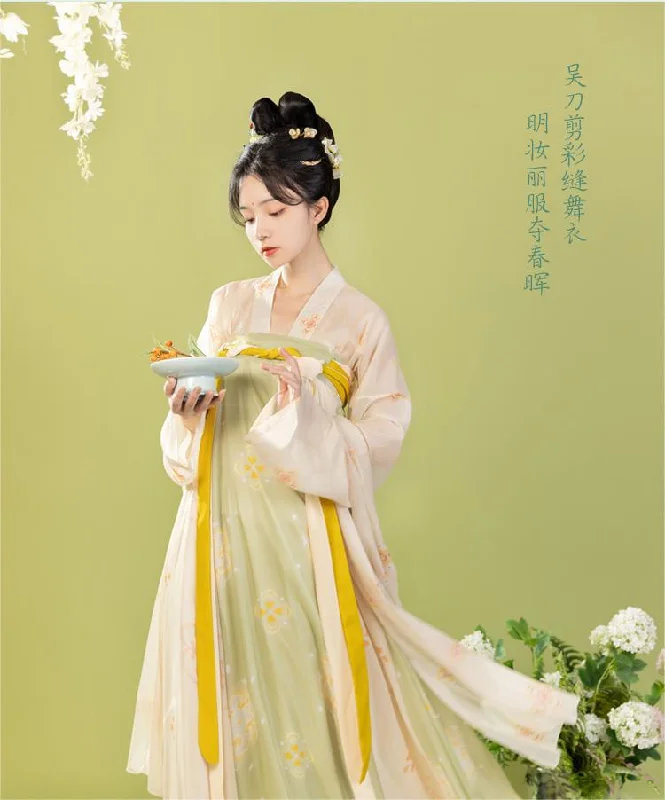 Tang-style chest-length printed Hanfu YV47335