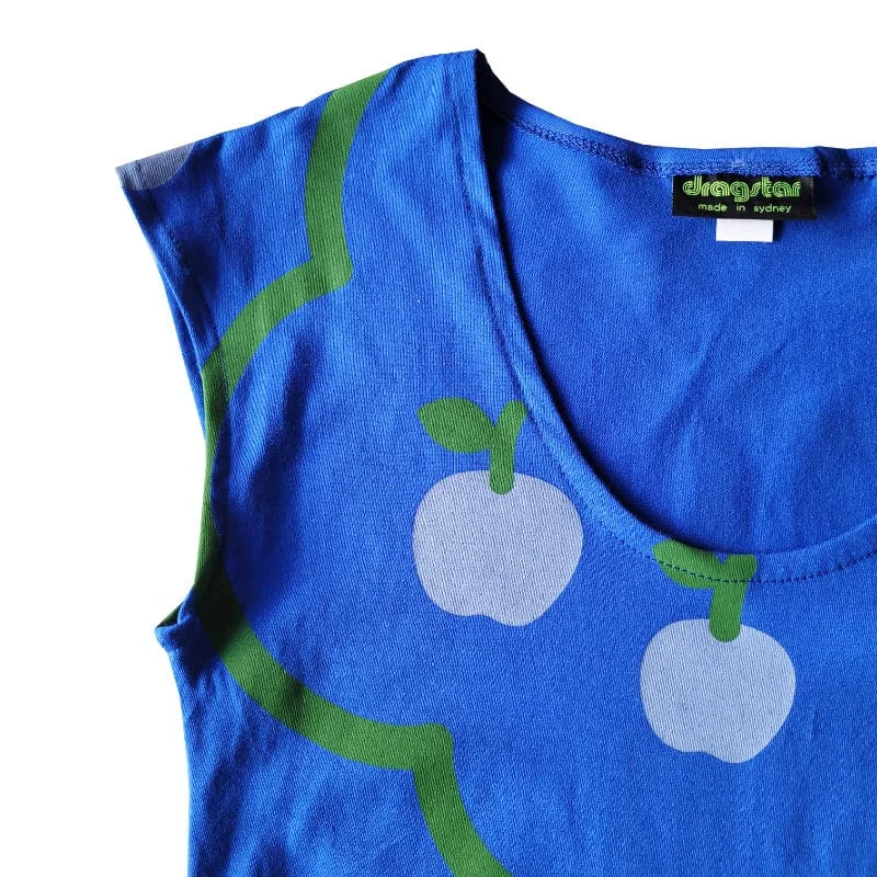 All Too Easy Dress - Apple Walk Blue Cotton Jersey