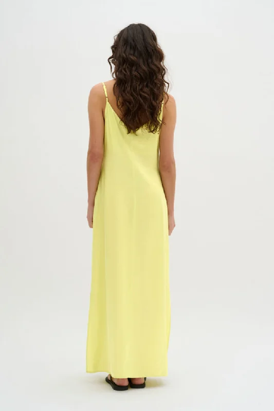 My Essential Wardrobe Estelle Strap Dress in Lime Sherbet