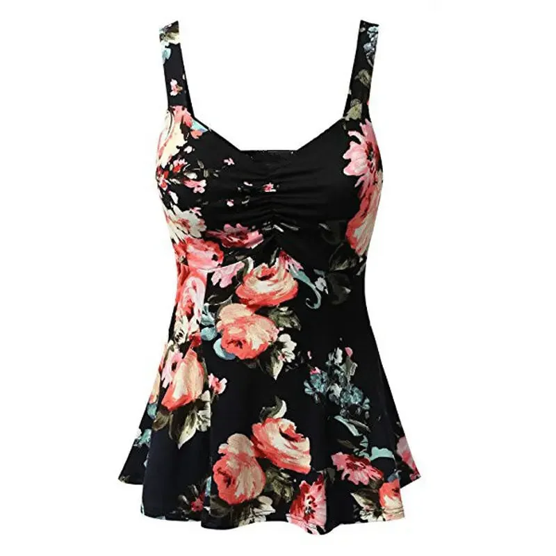 Black-Pink Flower / 4XL