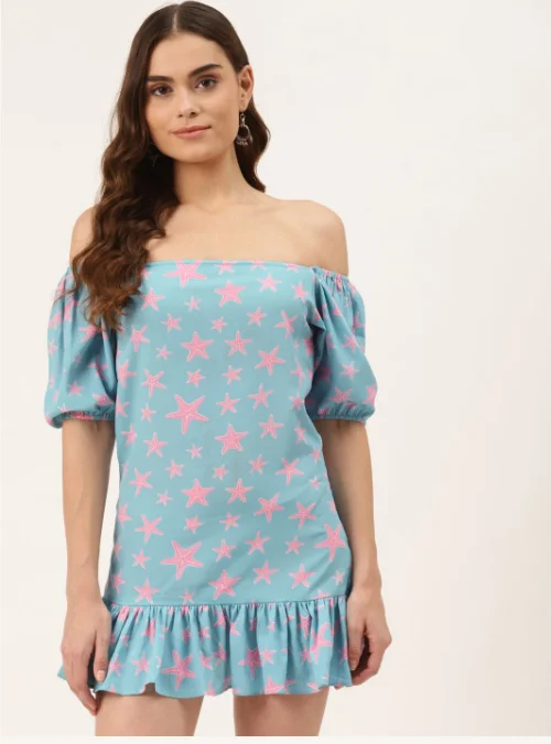 Women's Starfish Midi Dress - Khumaar-Shuchi Bhutani